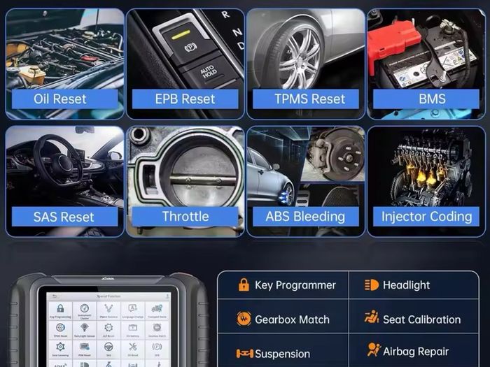 XTOOL D8S Bidirectional Diagnostic Scan Tool, 2024 Upgrade of D8, 38+ Services, Topology Mapping, ECU Coding/3-Year Update/All Systems Scanner/Crankshaft Relearn/CANFD/DoIP