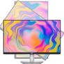 Dell S2722QC 27-inch 4K UHD 3840 x 2160 60Hz Monitor 8MS Grey-to-Grey Response Time (Normal Mode) Built-in Dual 3W Integrated Speakers 1.07 Billion Colors Platinum Silver Image 2