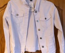 White denim jacket size M new