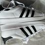 Adidas Superstars - UK 10 white - unworn - black stripe Image 7