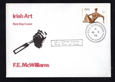1979 Ireland Anniversaries: Energy Conservation Commemorative Stamp P&T (Post and Telegraphs) First Day Cover (FDC) with Cill Chainnigh (Kilkenny) steele cancel