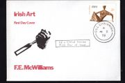 1979 Ireland Irish Art (Seakted Figure by FE McWilliam Commemorative Stamp First Day Cover (FDC) with Kilkenny (Cill Chainnigh) cancel