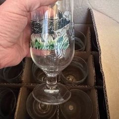 8 new / unused orchard thieves stem pint glasses