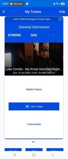 Luke combs x 2 sunday night slane