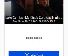 Luke combs x 2 sunday night slane