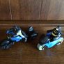 2 Small bat bikes and imaginext batman figures Image 2