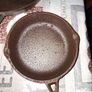 Beautiful Old 3 Cast Iron Skillet Pans and  Lidded Saucepan also 1 Lid for Skillet Pan Postage Available Image 3