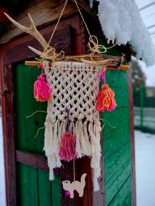 Decoration  with deer antler