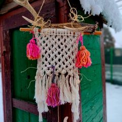 Decoration  with deer antler