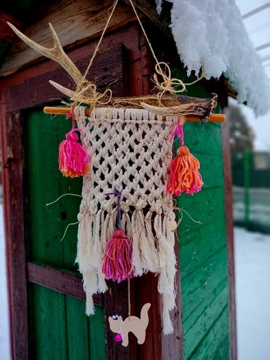 Decoration  with deer antler