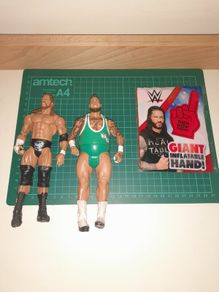 WWE Figures + Giant Inflatable Hand