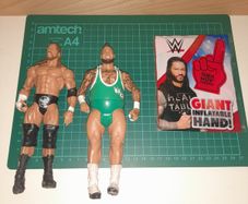 WWE Figures + Giant Inflatable Hand