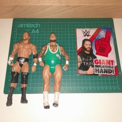WWE Figures + Giant Inflatable Hand