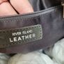 RIVER ISLAND Genuine Grey Suede Leather Boho Bag with crossbody and shoulder straps - Rrp 110 (New) Image 4