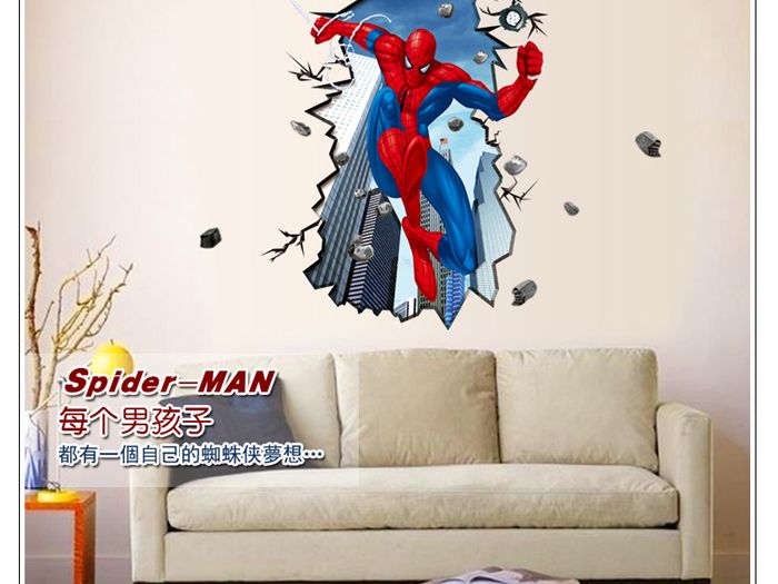 Spiderman Action Wall Sticker