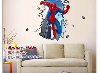 Spiderman Action Wall Sticker