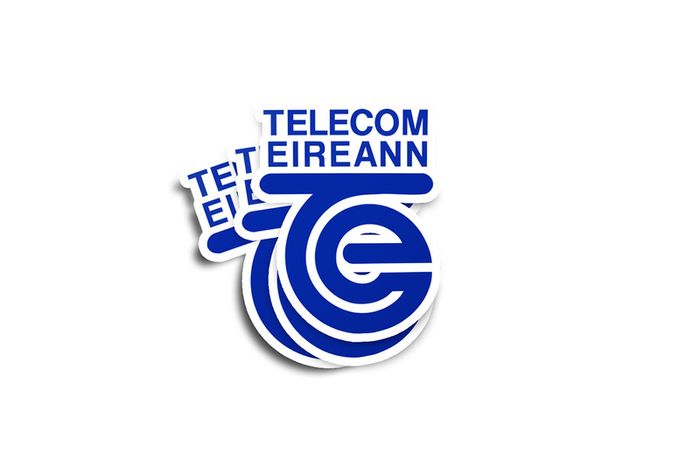 Telecom Eireann Alternative Colours Glossy Stickers 3-Pack