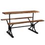 Bar Table with Benches Solid Acacia Wood 180x50x107 cm Image 10