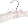 Home Pack of 10 Pale Ivory Satin Padded Clothes Hangers - 38cm, for Dresses, Bridal, Lingerie, Woolen Items etc. Image 2