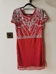Red shift dress (boohoo)