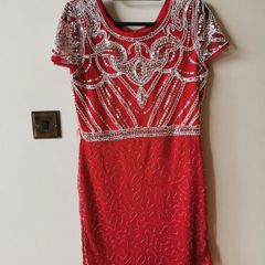 Red shift dress (boohoo)