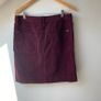 White Stuff Corduroy A-Line Skirt Dark Plum Image 5