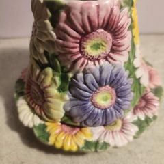 Beautiful Yankee Candle Large Daisy Shade And Dish.