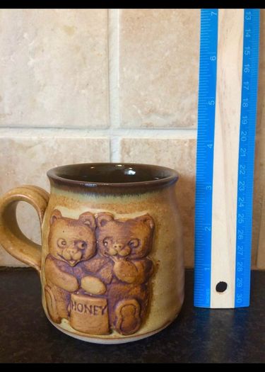 Vintage Bear Mugs Pair