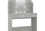 Dressing Table With Led Concrete Grey 96x40x142 Cm Multiple Colours Available (free Postage)