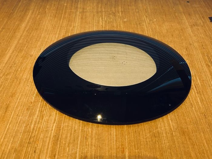 Black Glass Dome Shaped Photo Frame