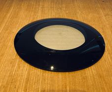 Black Glass Dome Shaped Photo Frame