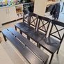 Wooden Dining Chairs & Bench Image 2