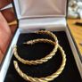 Vintage Gold Tone Earrings Image 2