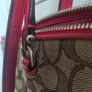 Coach Prairie Satchel Bag 36311 Brown Khaki Red Image 7