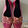 Women's shoes espadrilles Geox Respira canvas and leather flat shoes boho vibe size 5 Image 2