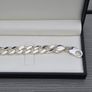 Brand New Heavy 925 Sterling Silver Gents Identity Bracelet Image 2