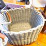 trio of baskets, cotton cable look, New England style, Image 6