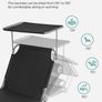 Sun Lounger, Deck Chair Folding, Sunbed, 193 x 53 x 29 cm, Max. Load 150 kg, with Sunshade Headrest Adjustable Backrest, Reclining Sun Chair for Terrace Pool Garden, Black (FREE POSTAGE) Image 7