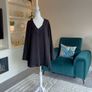 Glamorous Ladies Black Tunic Top with sequins from Michele Hope Image 4