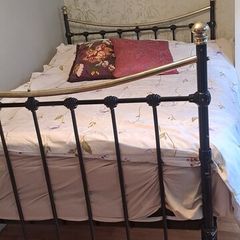4ft Antique Brass Bed