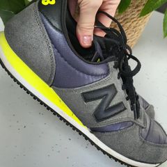 NEW BALANCE 420 grey black shimmer Trainers Sz 8UK