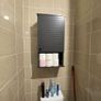 Modern Wall Cabinet with Adjustable Shelf  Grey, Black or White 76cm Tall Image 6