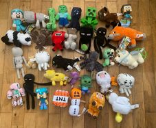 Minecraft plushies x 35