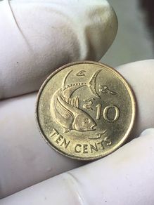 Seychelles 10 Cents 2007, Yellowfin tuna