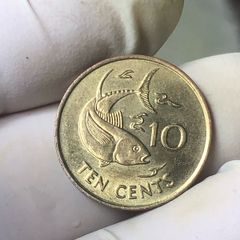 Seychelles 10 Cents 2007, Yellowfin tuna