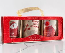 New Next Festive Spice Votive Candle Trio