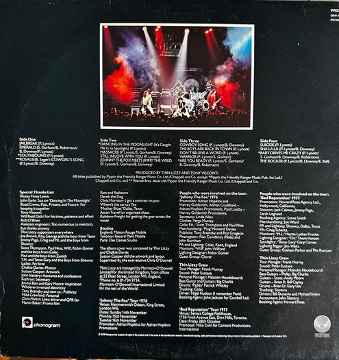 Thin Lizzy Double album live and dangerous in good condition