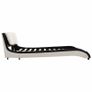 Bed Frame with LED Black and White Faux Leather 150x200 cm Image 6