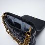 Zara Quilted Shoulder Bag With Chain Image 5