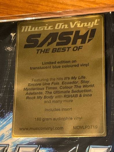 SASH! - The Best Of / 2 Lp / New